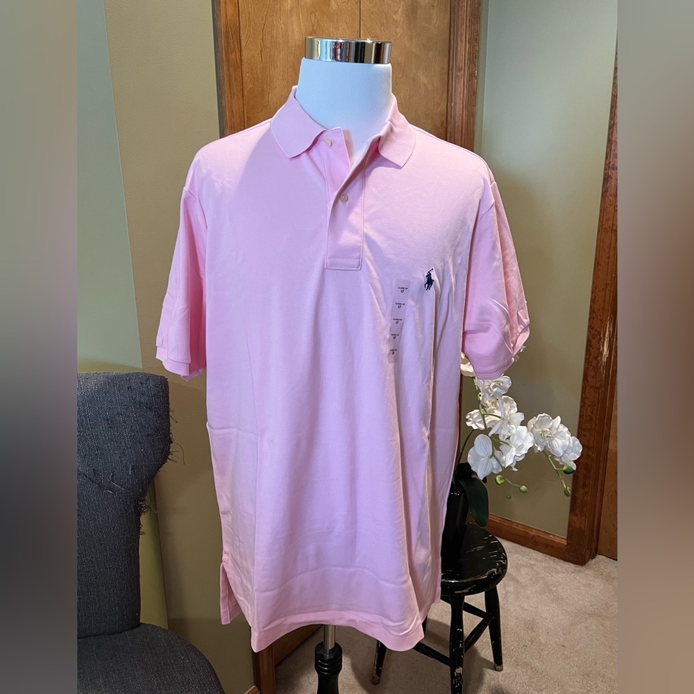 Ralph Lauren Classic Fit Men’s Cotton Polo Shirt.            Big & Tall Men’s LT